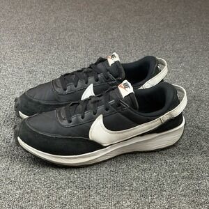 Nike Waffle Debut DH9522-001 Black White Sneakers Running Shoes Mens Size 10